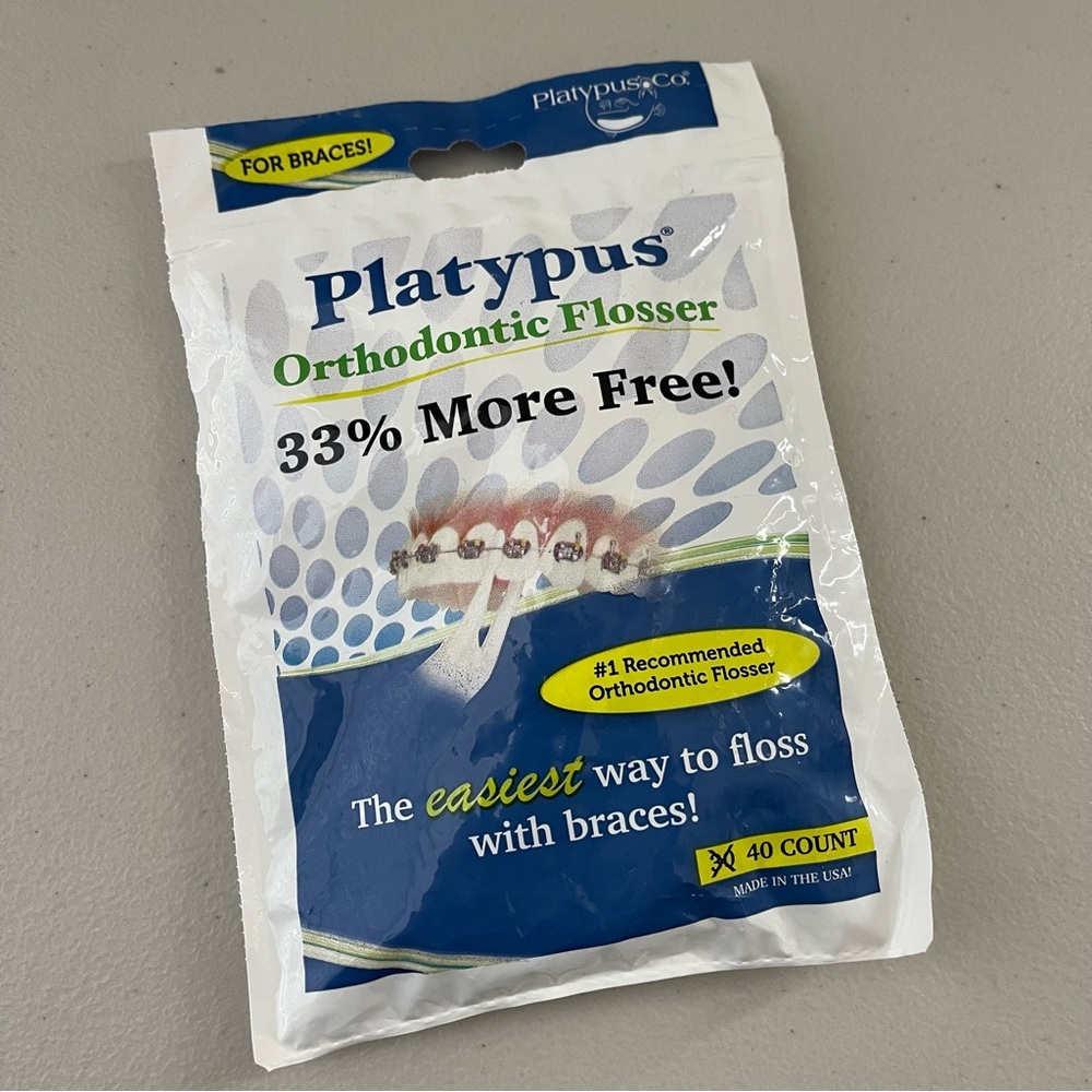 🛍️3/$15🛍️🆕 PLATYPUS Orthodontic Flosser 40 Count